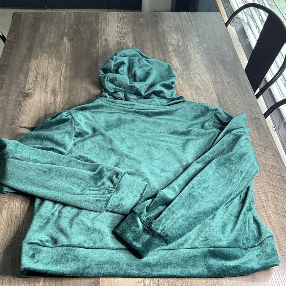 Magaschoni Green Zip-up Hoodie and Pant Velour Set - Picture 5 of 7